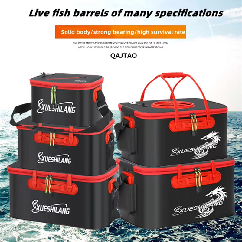 Fish Finder Case - Рыболовное ведро, складное утолщенное ведро для