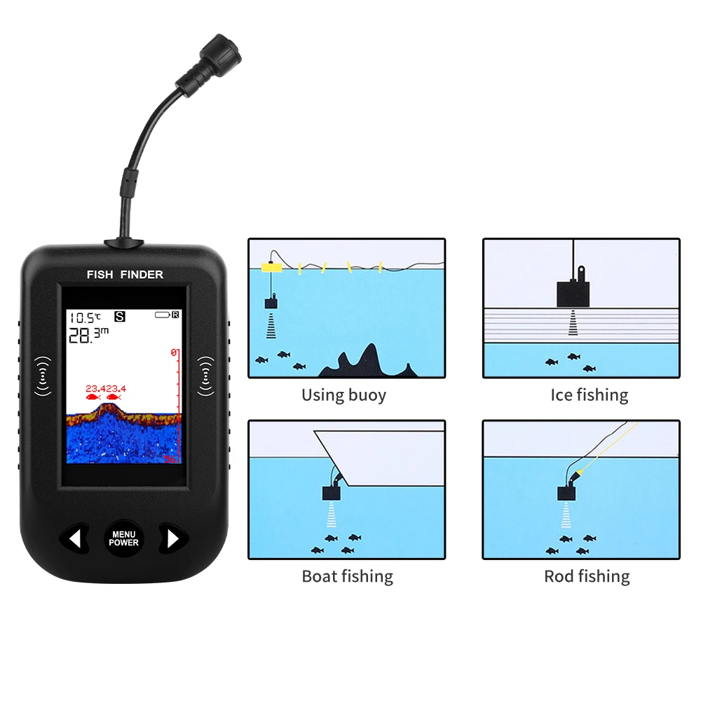 Сигнализация 100 м портативный – обзор и цена Fish Finder Portable