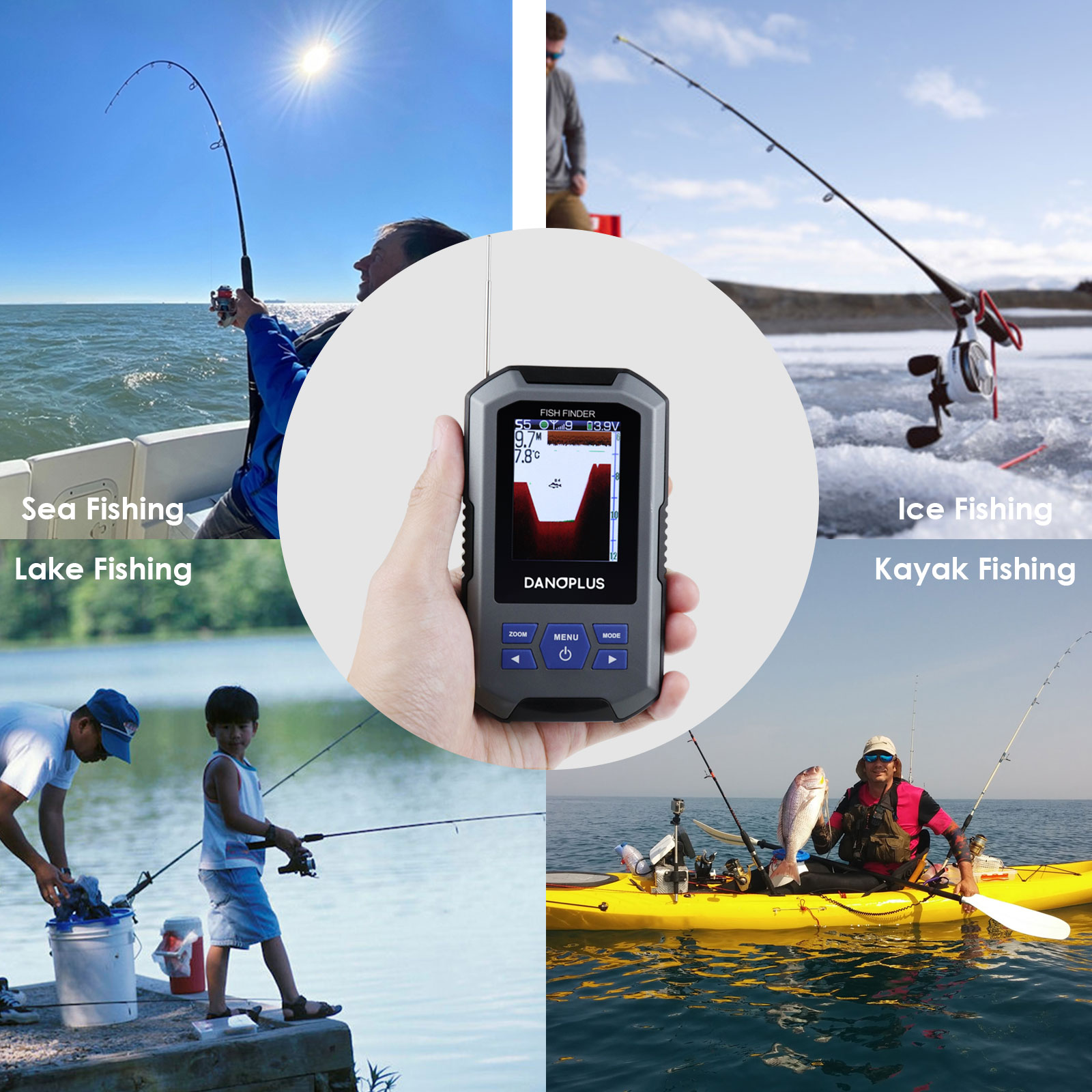 Беспроводной датчик эхолота дл – обзор и цена Fish Finder
