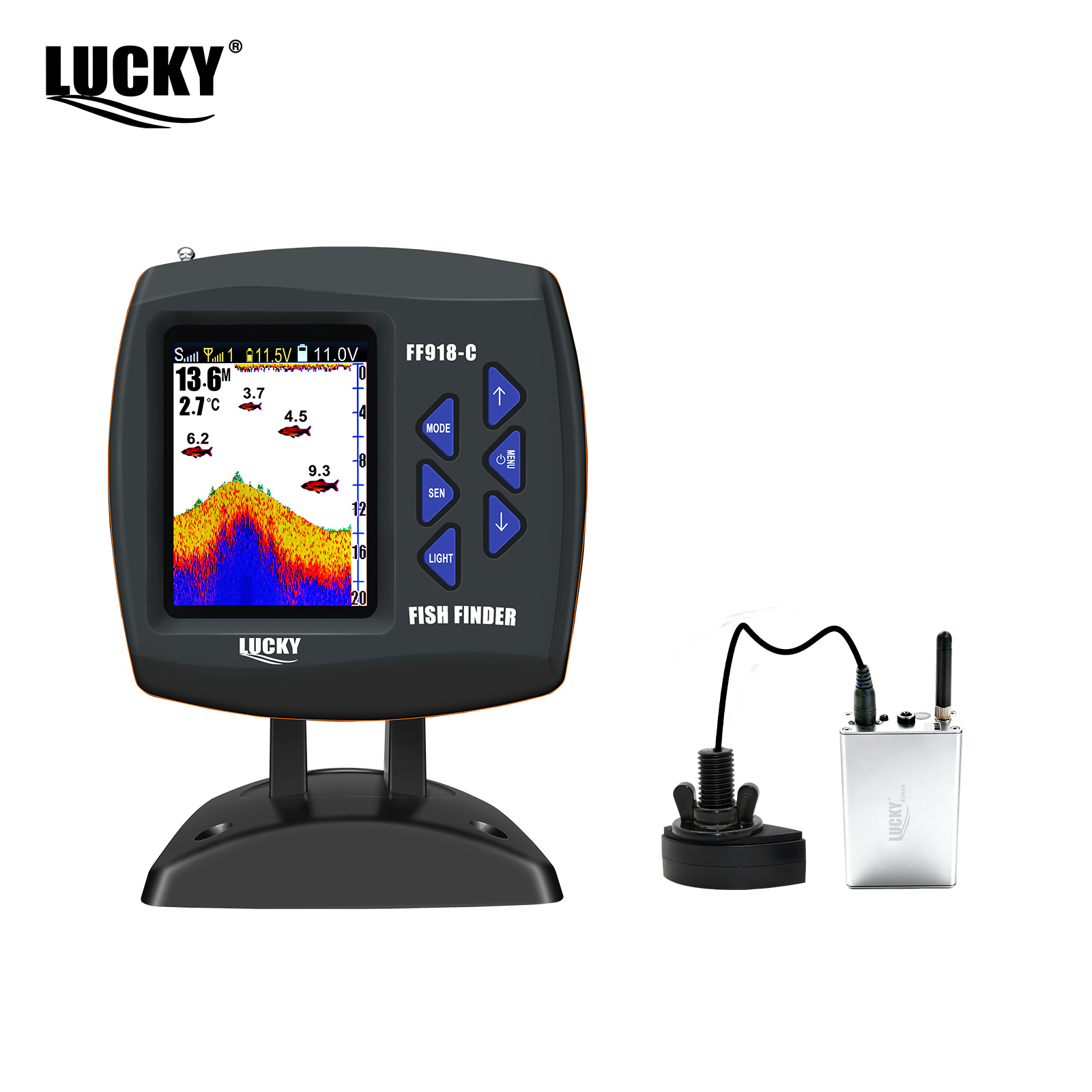 Беспроводной эхолот Lucky FF91 – обзор и цена Fish Finder Gps
