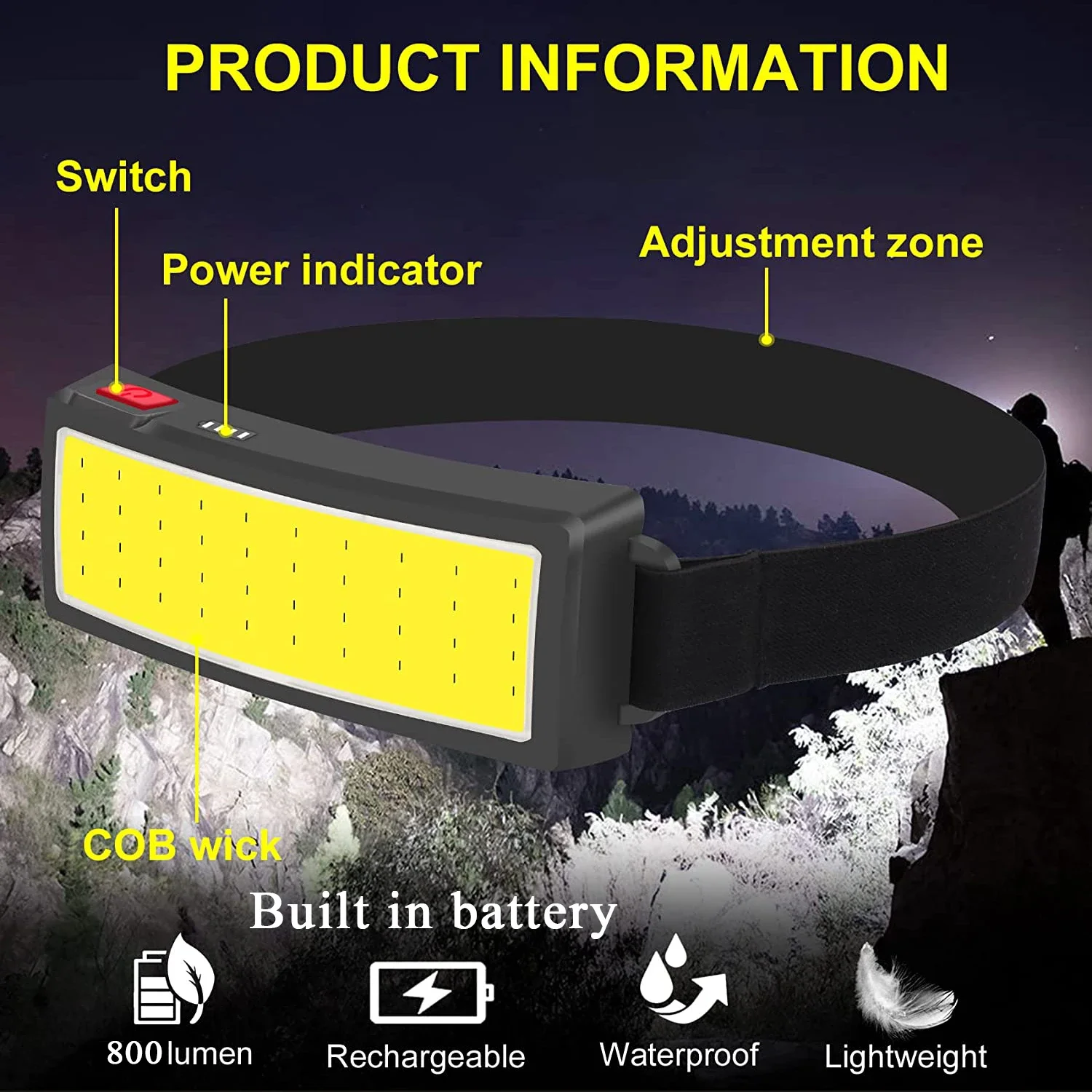 Портативные светодиодные налоб – обзор и цена Fish Finder Battery