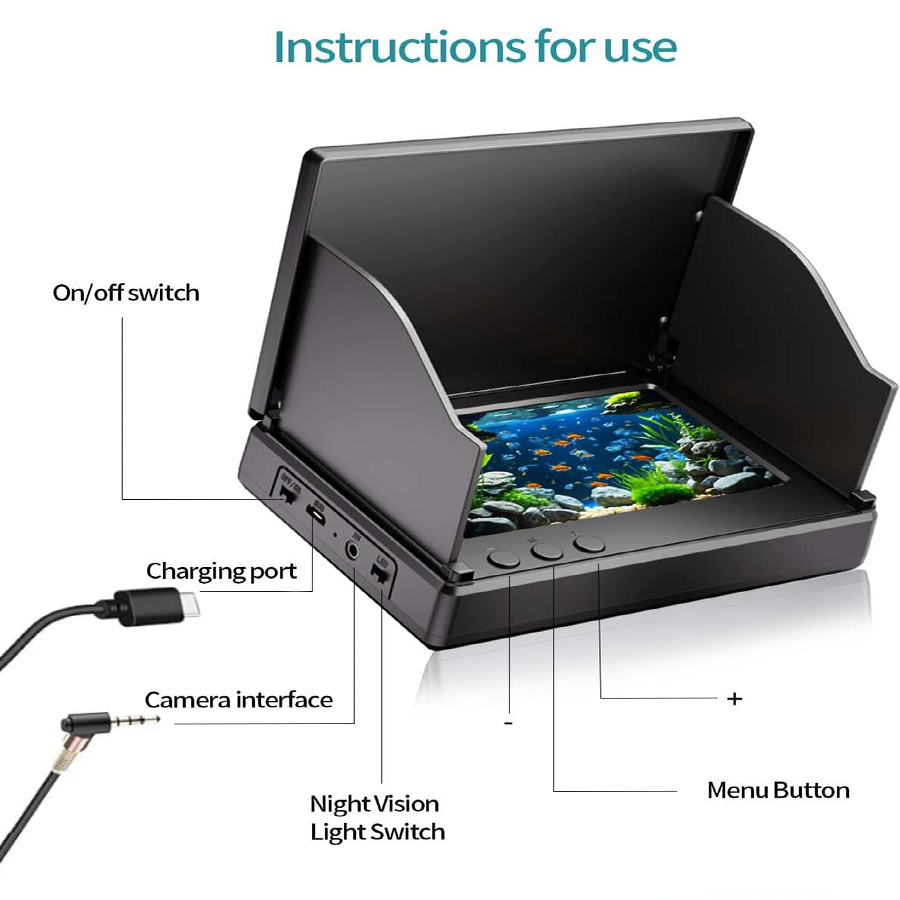 Портативный эхолот FOURQ с ЖК- – обзор и цена Fish Finder Portable