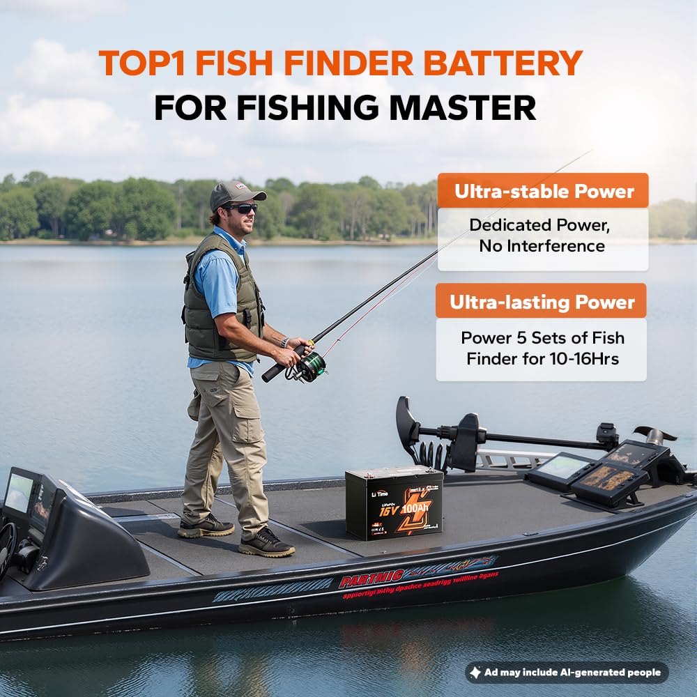 Аккумулятор LiFePO4 16В 100Ач, – обзор и цена Fish Finder Charger
