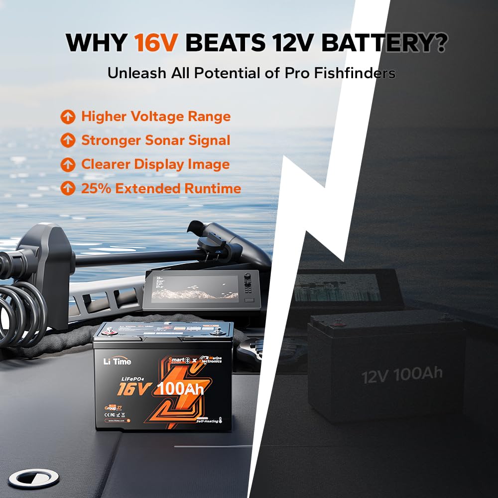 Аккумулятор LiFePO4 16В 100Ач, – обзор и цена Fish Finder Charger